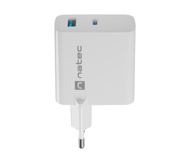 Natec RIBERA GAN 1X USB-A + 1X USB-C 65W BIAŁA - 1480433 - zdjęcie 2